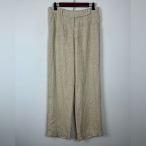 Vintage 100% Linen Wide Leg Pants Size EU 34/US S
